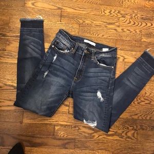 Kancan distressed denim